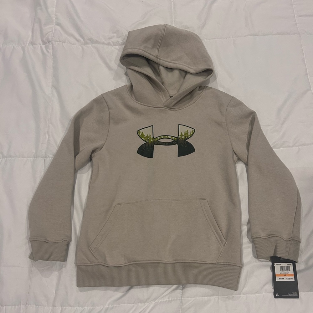 Under Armour Khaki Hoodie size YS